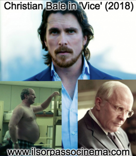 Christian Bale Vice trasforming
